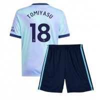 Echipament fotbal Arsenal Takehiro Tomiyasu #18 Tricou Treilea 2024-25 pentru copii maneca scurta (+ Pantaloni scurti)